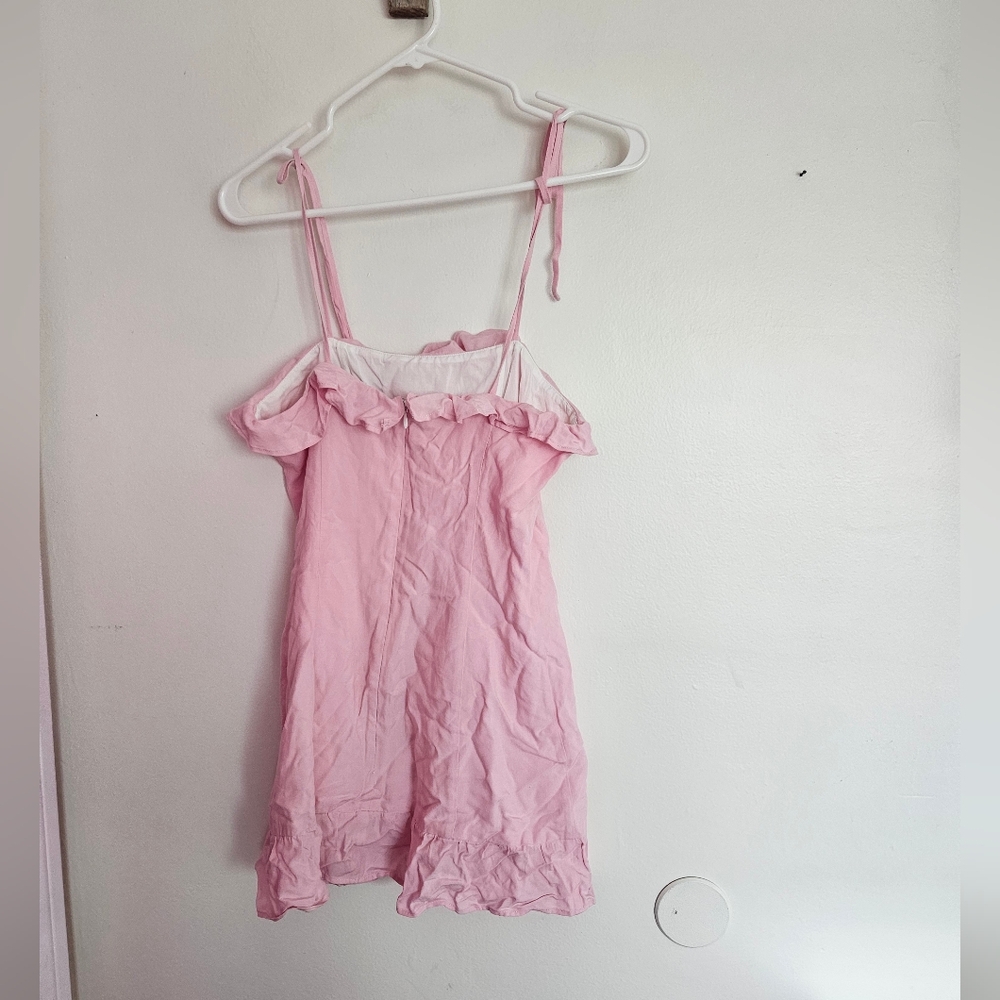 MAJORELLE Pink Ruffle Mini Dress - Picture 3 of 4
